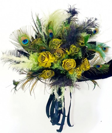 Peacock Splendor Wedding Bouquet!